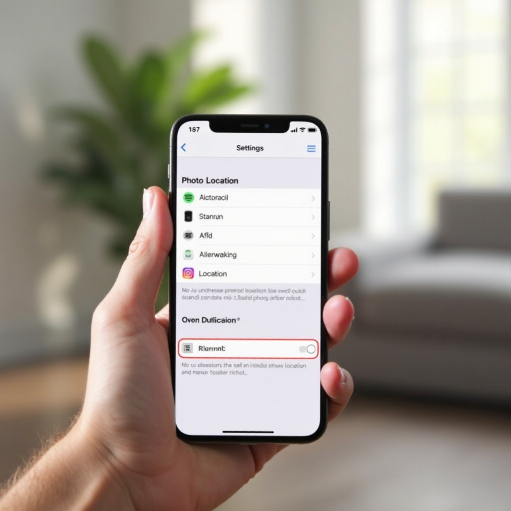 how to turn off photo location on iphone